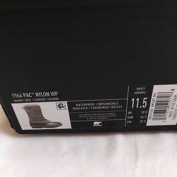 Sorel Men's 1964 Pac Nylon WP Waterproof Boots Size 11.5 - Picture 12 of 12